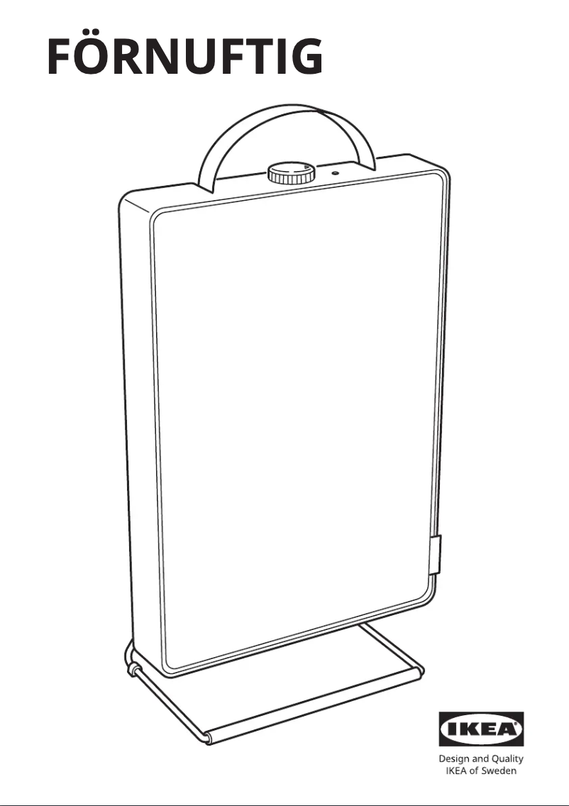 Imagen de la primera página del manual del dispositivo FÖRNUFTIG 104.880.62
