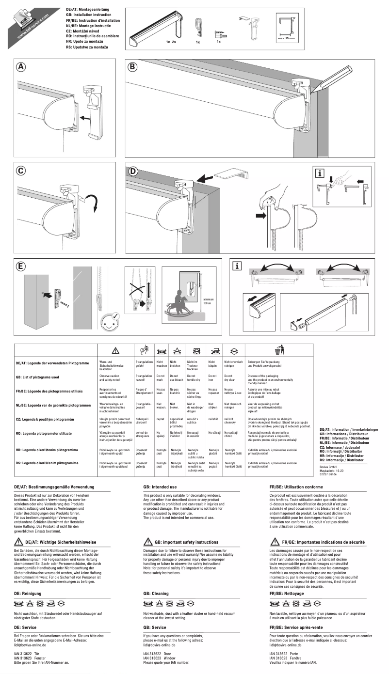 Page 1 de la notice Manuel utilisateur Meradiso IAN 313622