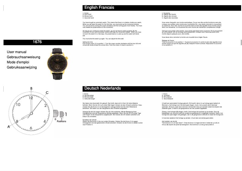 Page 1 de la notice Manuel utilisateur Davis 1676