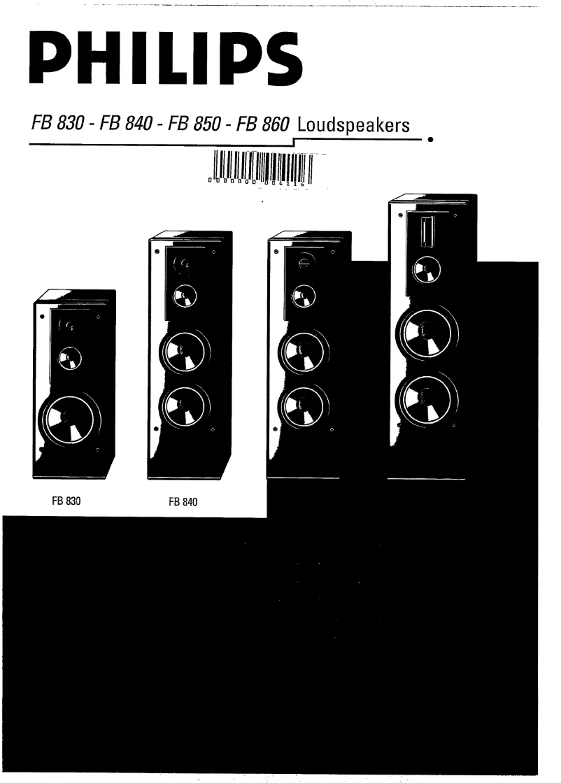 Page n°1 - Manuel utilisateur Philips FB850