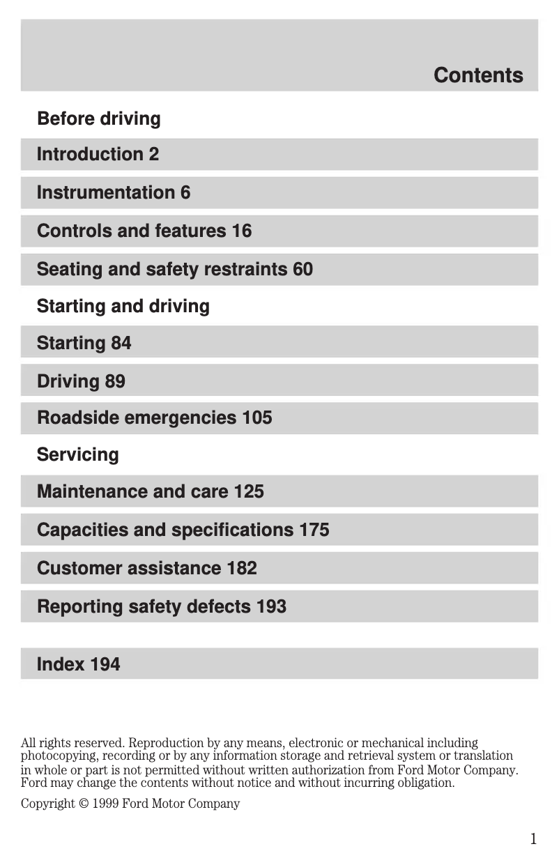 Image de la première page du manuel de l'appareil Escort (2000)