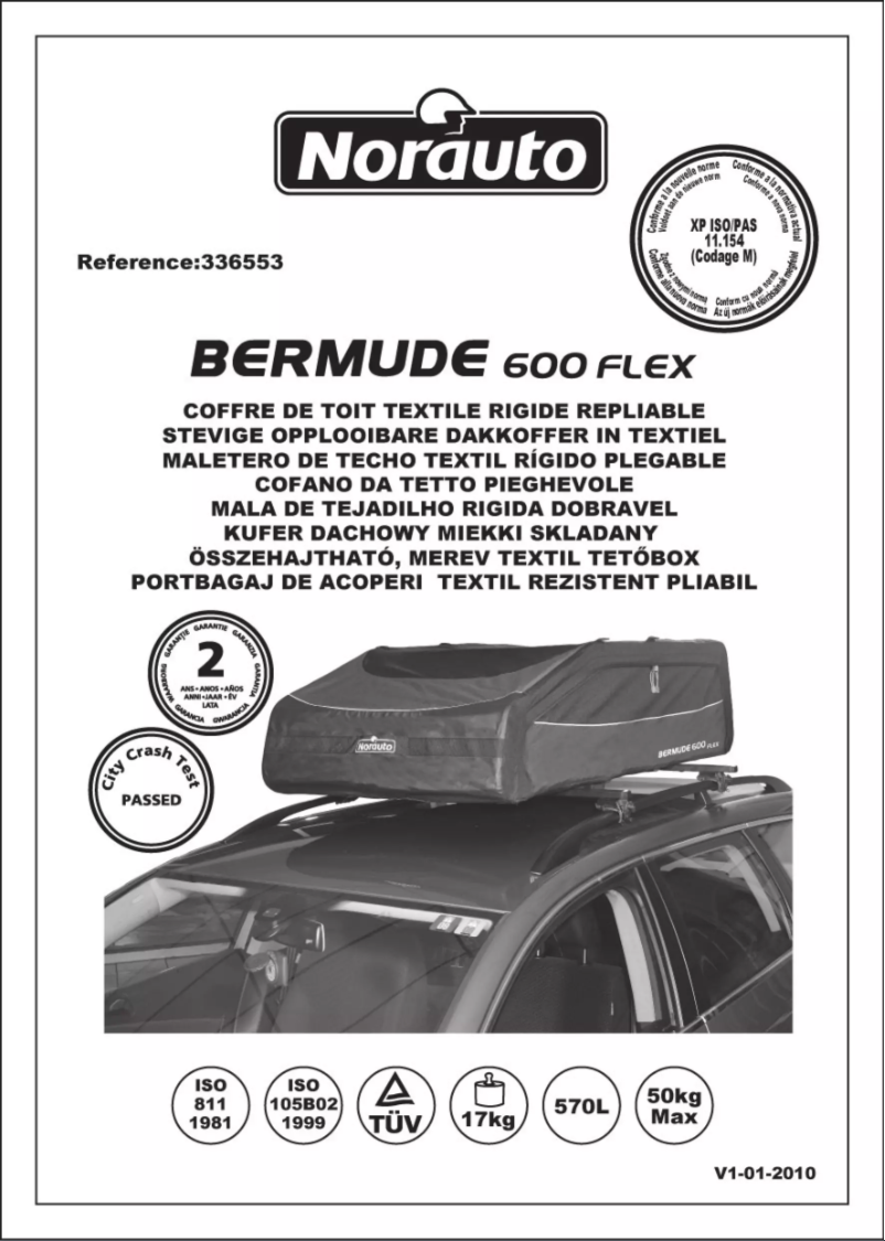 Page n°1 - Manuel utilisateur Norauto Bermude 600 Flex
