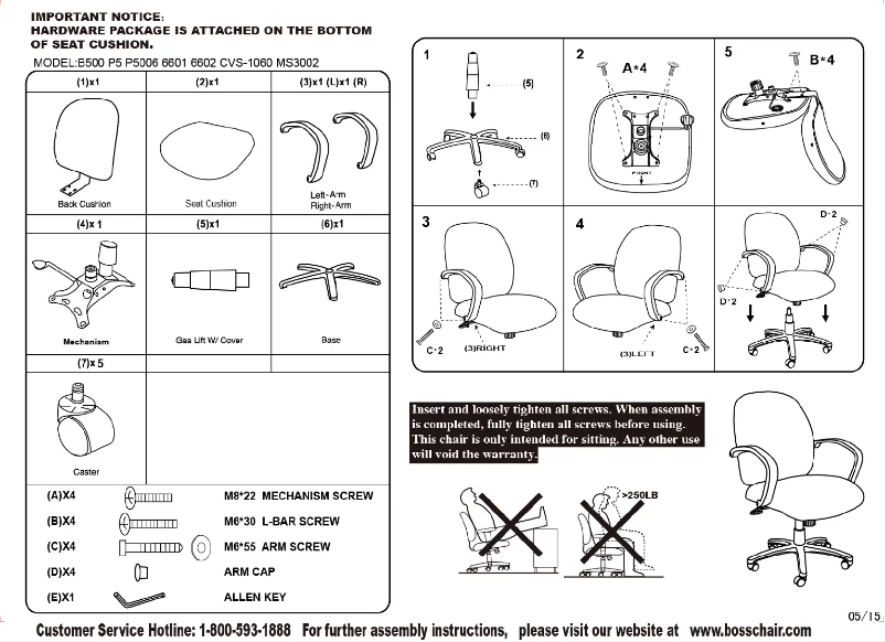 Image de la première page du manuel de l'appareil B500