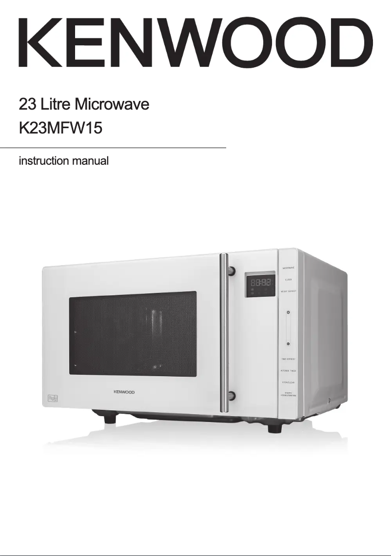 Image de la première page du manuel de l'appareil K23MFW15