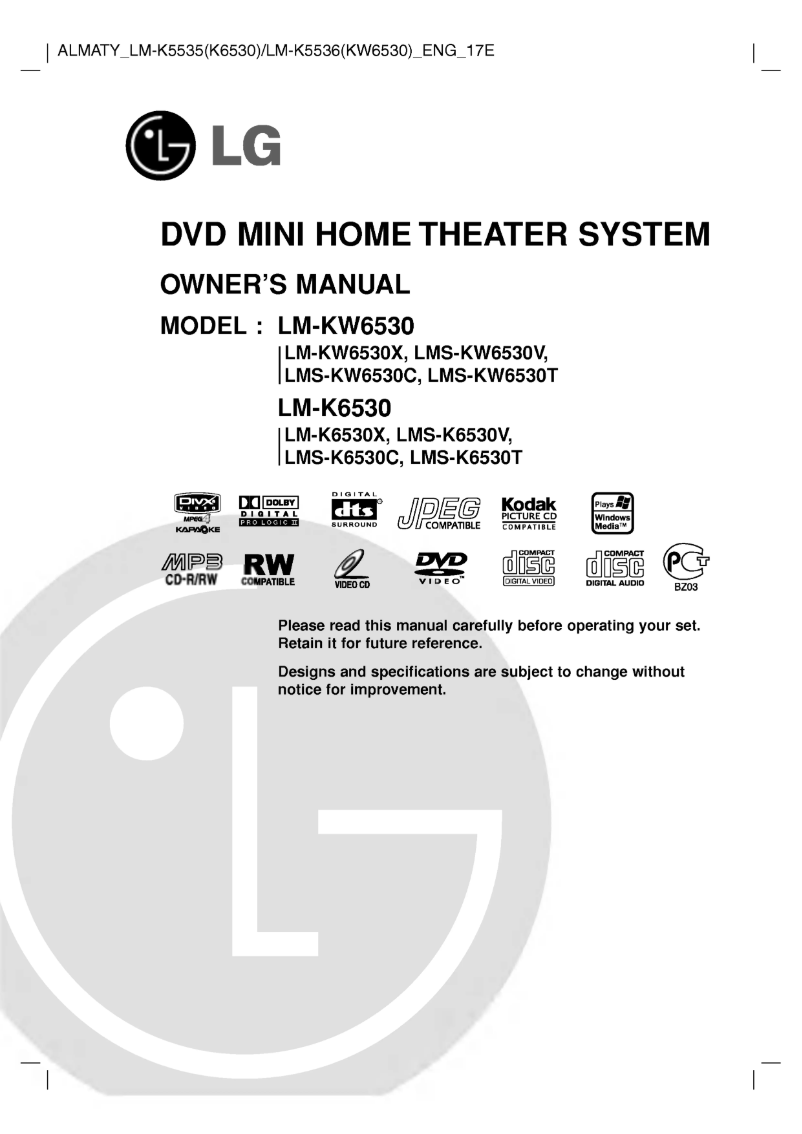 Page n°1 - Manuel utilisateur LG LM-K5536X