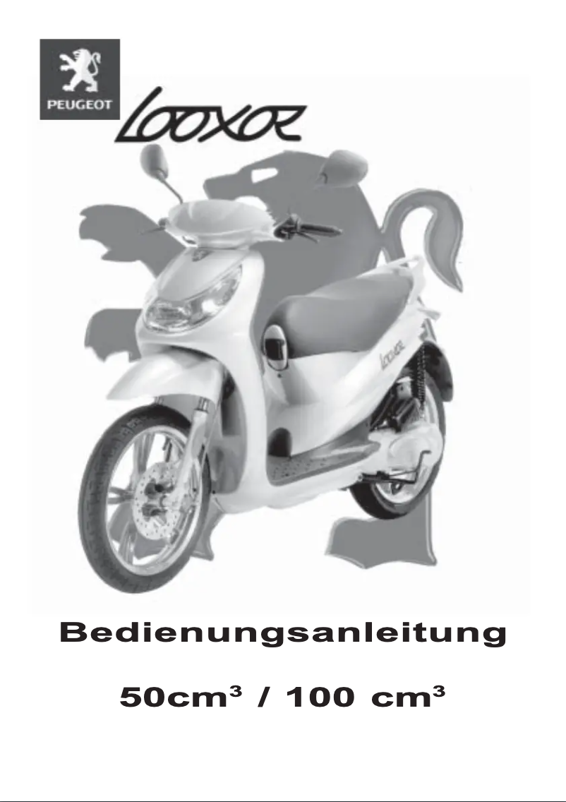Page 1 de la notice Manuel utilisateur Peugeot Looxor 50cc