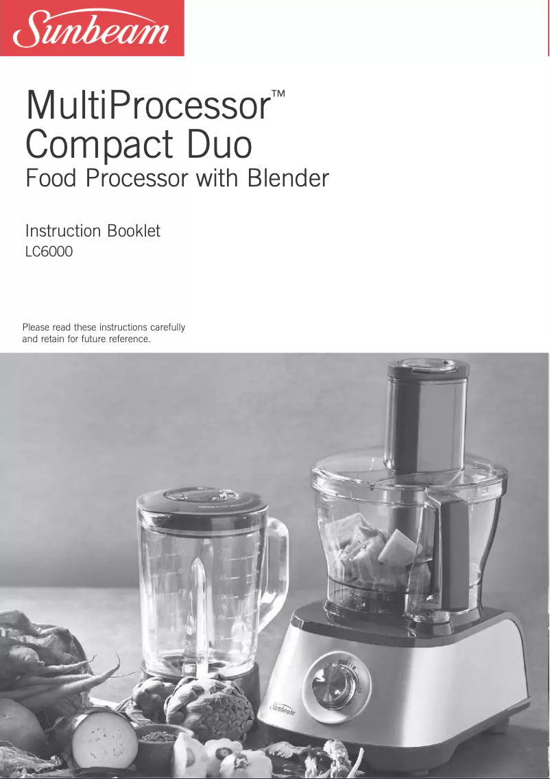 Image de la première page du manuel de l'appareil MultiProcessor Compact LC6000