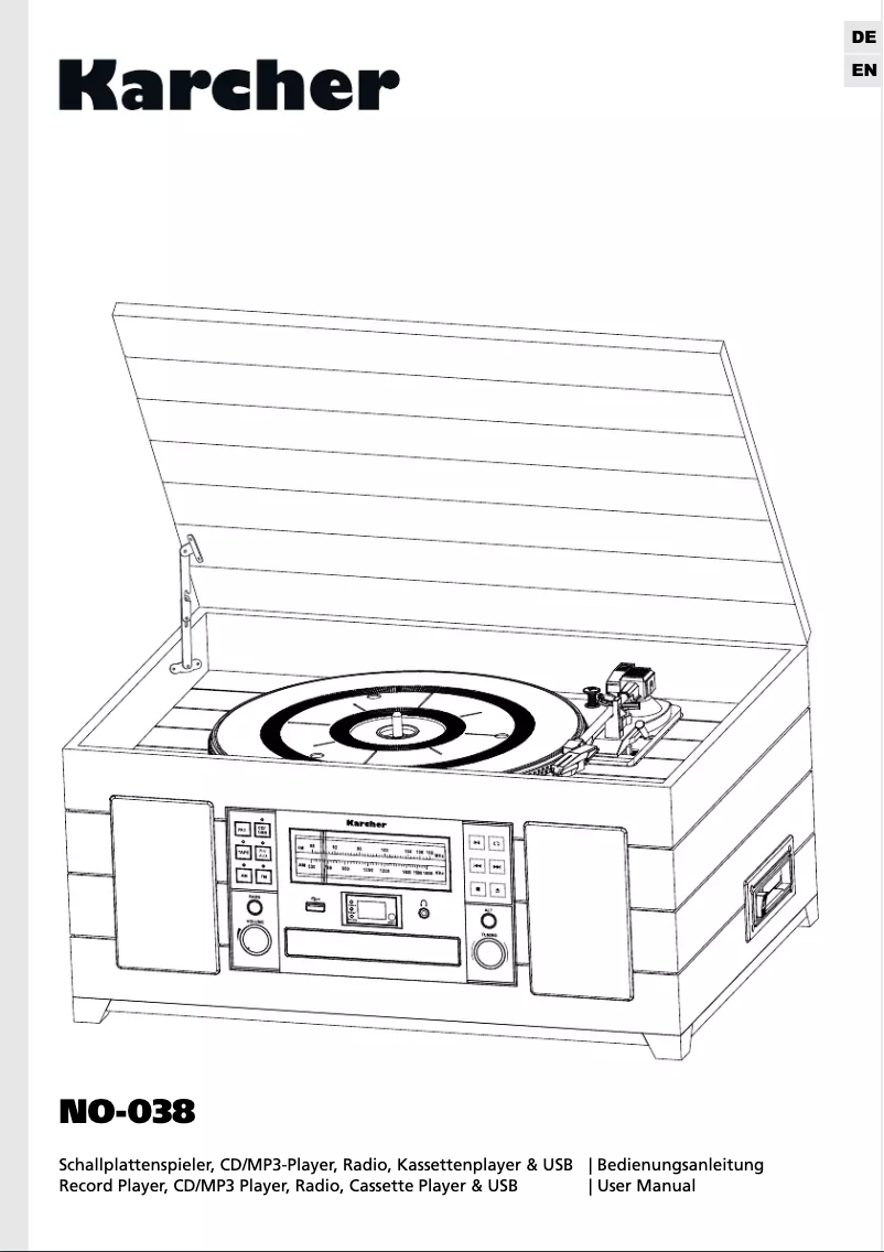 Página 1 del manual Manual de usuario Karcher Audio NO-038