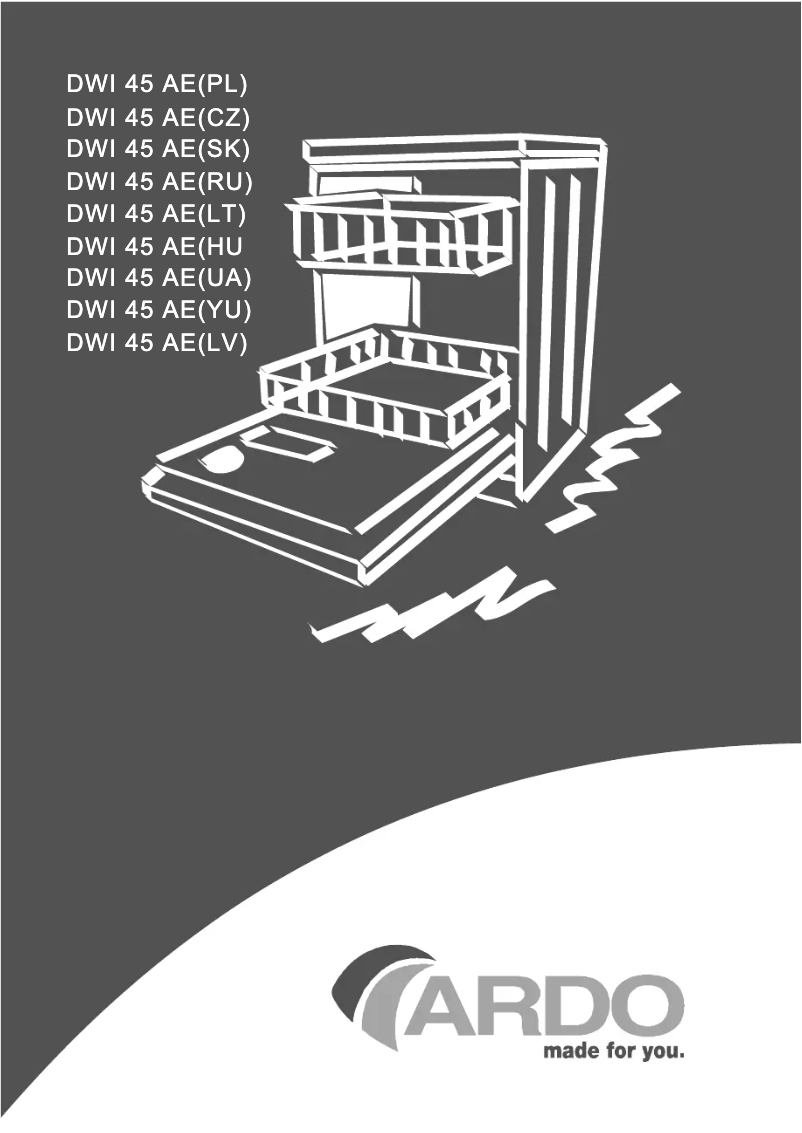 Page 1 de la notice Manuel utilisateur Ardo DWI 45 AE
