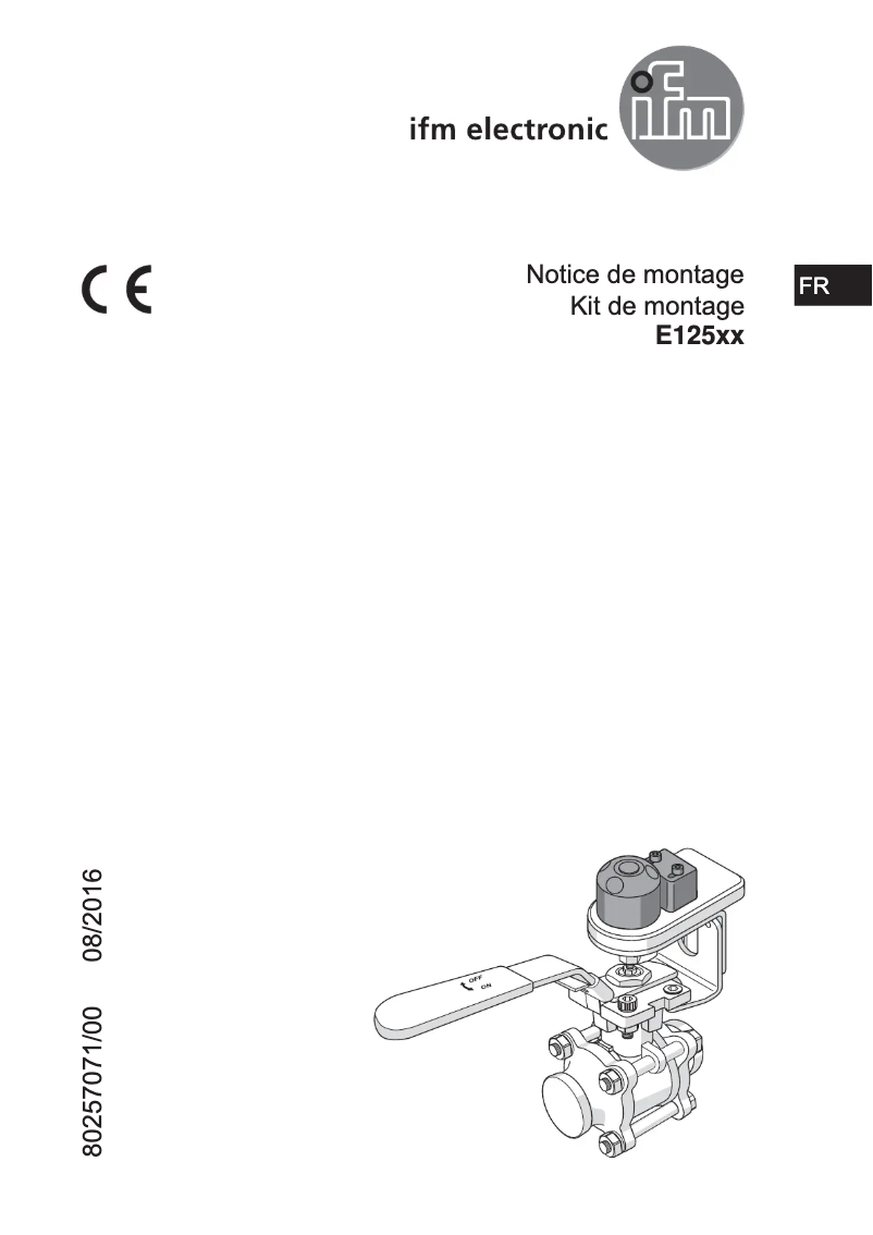 Page 1 de la notice Manuel utilisateur IFM E12588