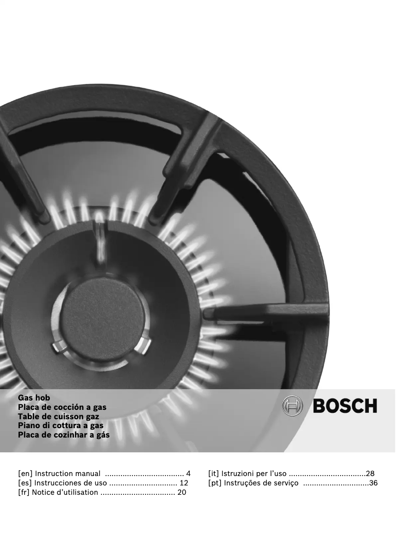Page n°1 - Manuel utilisateur Bosch PCI815B81E