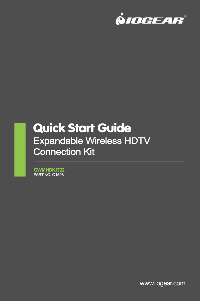 Image de la première page du manuel de l'appareil GWMHDKIT22