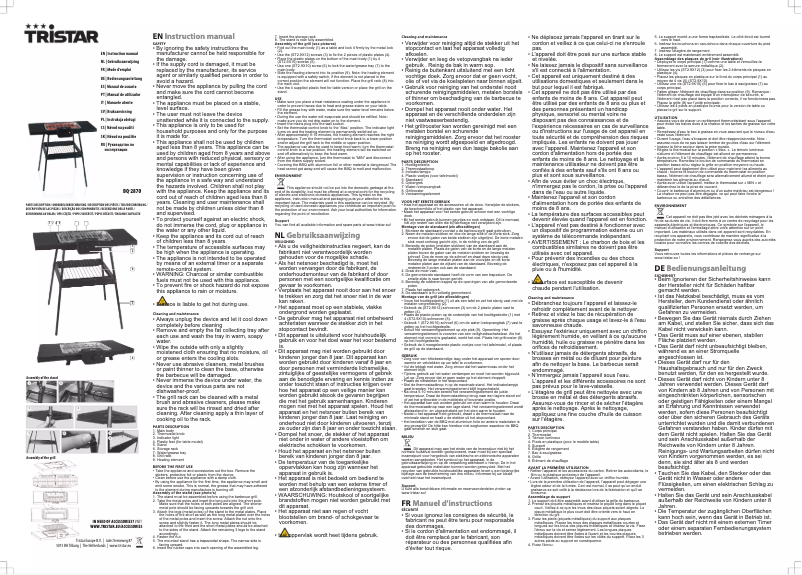 Image de la première page du manuel de l'appareil BQ-2870