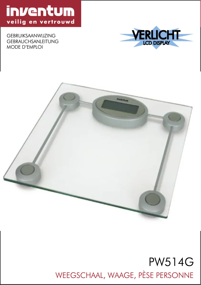 Page 1 de la notice Manuel utilisateur Inventum PW514G