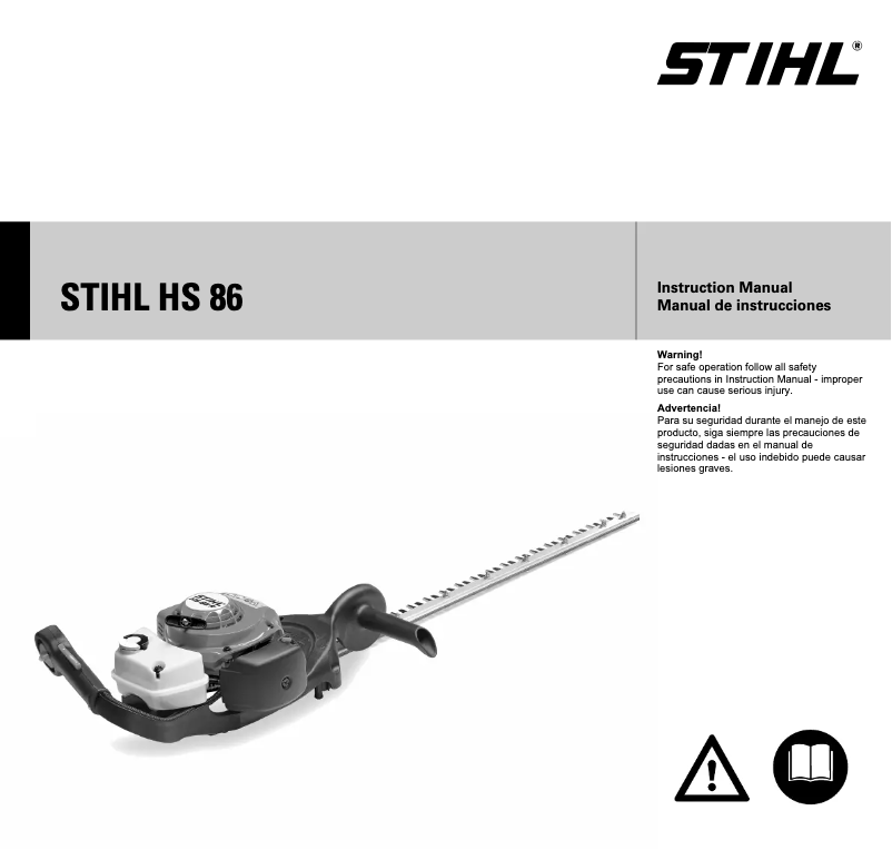Page 1 de la notice Manuel utilisateur Stihl HS 86
