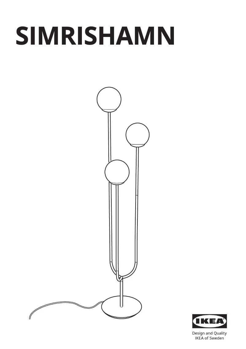 Page 1 de la notice Manuel utilisateur Ikea SIMRISHAMN 304.377.69