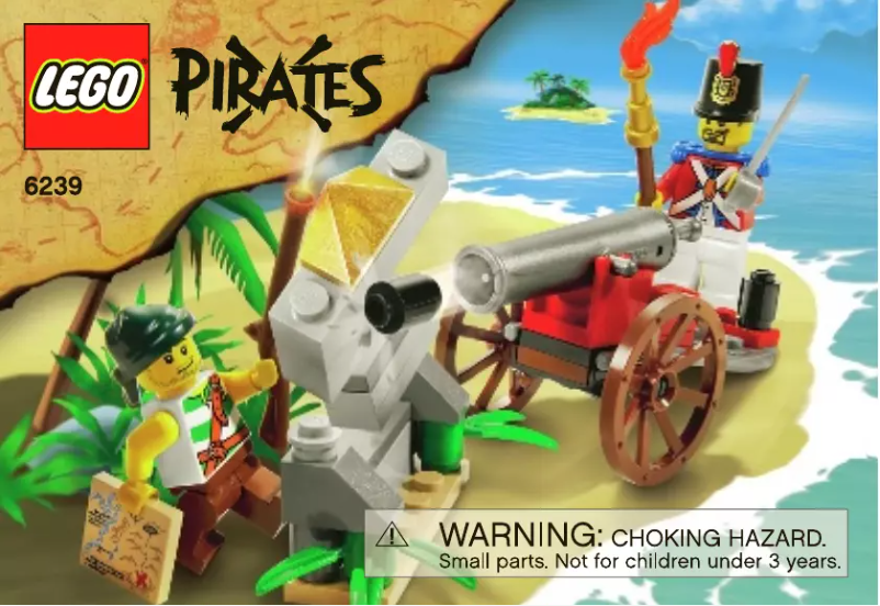 Page n°1 - Manuel utilisateur Lego Pirates 6239
