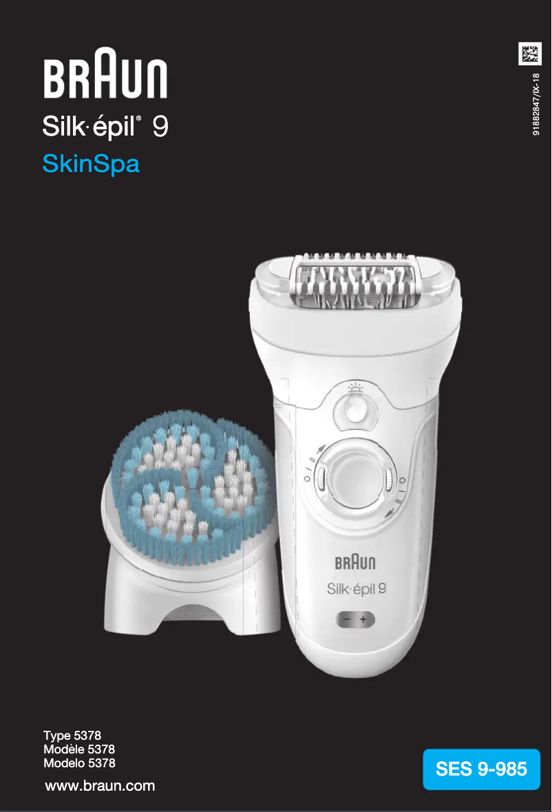 Image de la première page du manuel de l'appareil Silk-épil 9-985