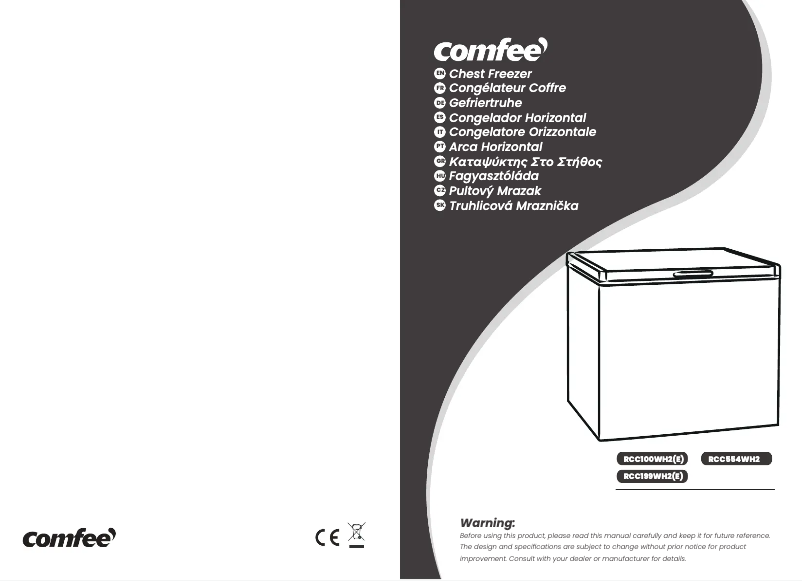 Page n°1 - Manuel utilisateur Comfee RCC100WH2