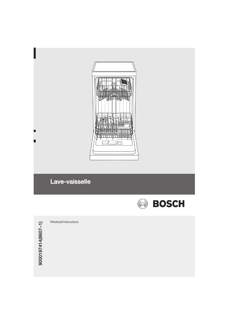 Page n°1 - Manuel utilisateur Bosch SRS43E42EU