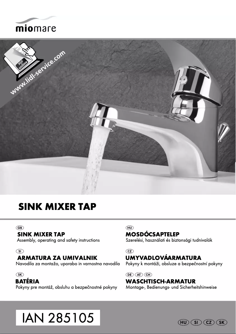 Image de la première page du manuel de l'appareil IAN 285105