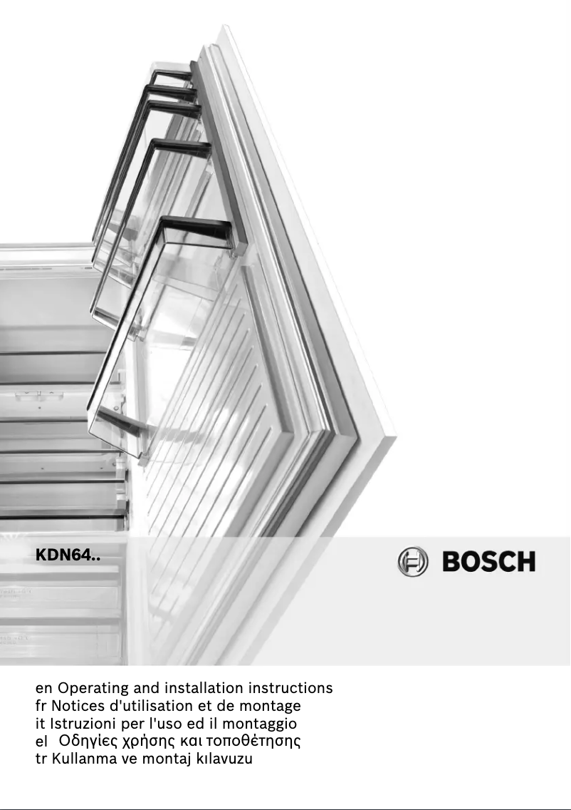 Page 1 de la notice Manuel utilisateur Bosch KDN64VL20N