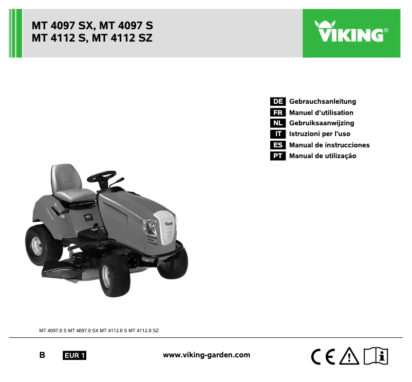 Page 1 de la notice Manuel utilisateur Viking MT 4097 SX