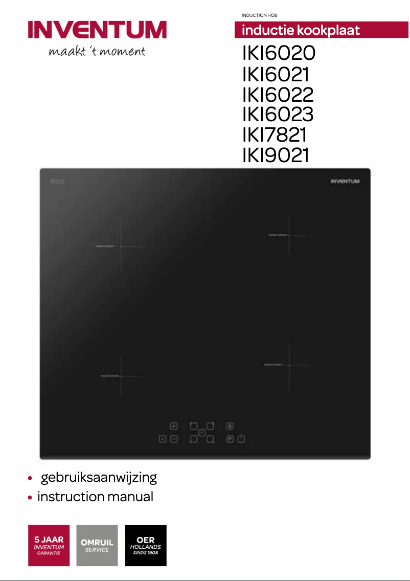 Page 1 de la notice Manuel utilisateur Inventum IKI6022