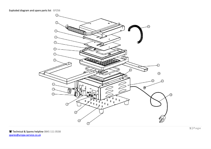 Image de la première page du manuel de l'appareil GF256