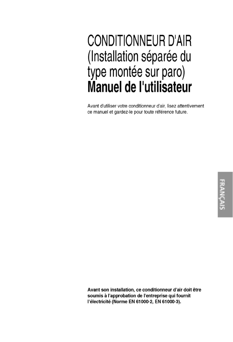 Page n°1 - Manuel utilisateur LG ASUH0964DM0