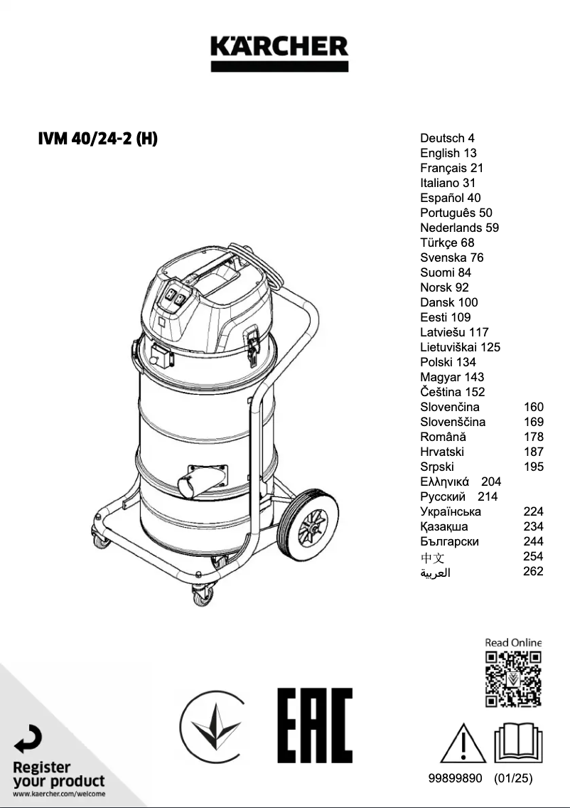 Image de la première page du manuel de l'appareil IVM 40/24-2
