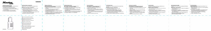 Page 1 de la notice Manuel utilisateur Master Lock 7620EURDWHI