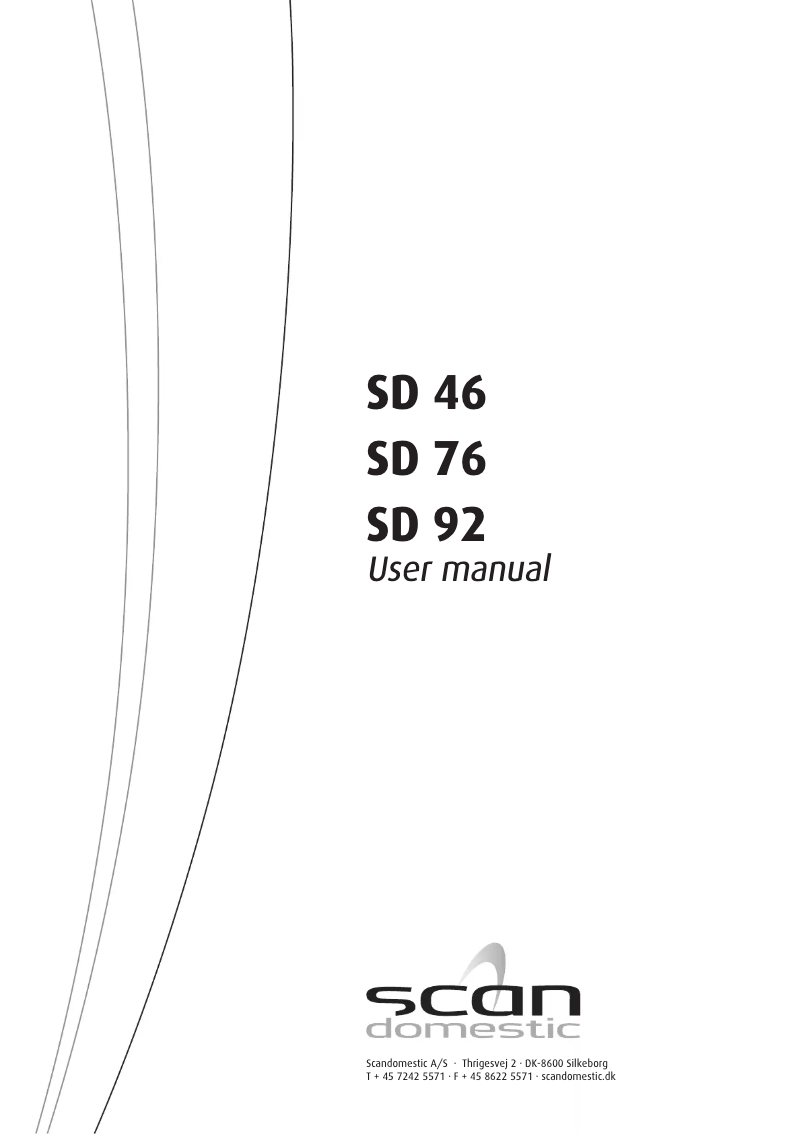 Image de la première page du manuel de l'appareil SD 46