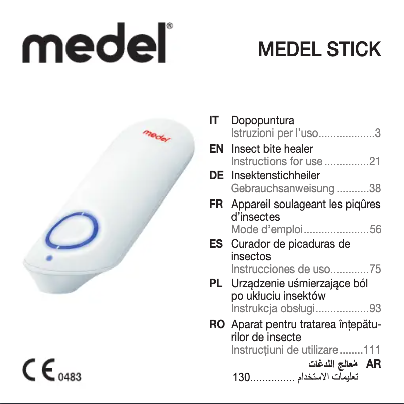 Página 1 del manual Manual de usuario Medel Stick