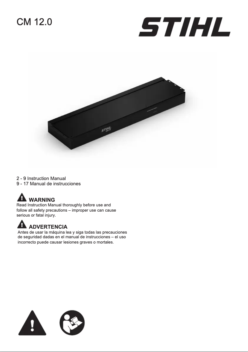 Page 1 de la notice Manuel utilisateur Stihl CM 12