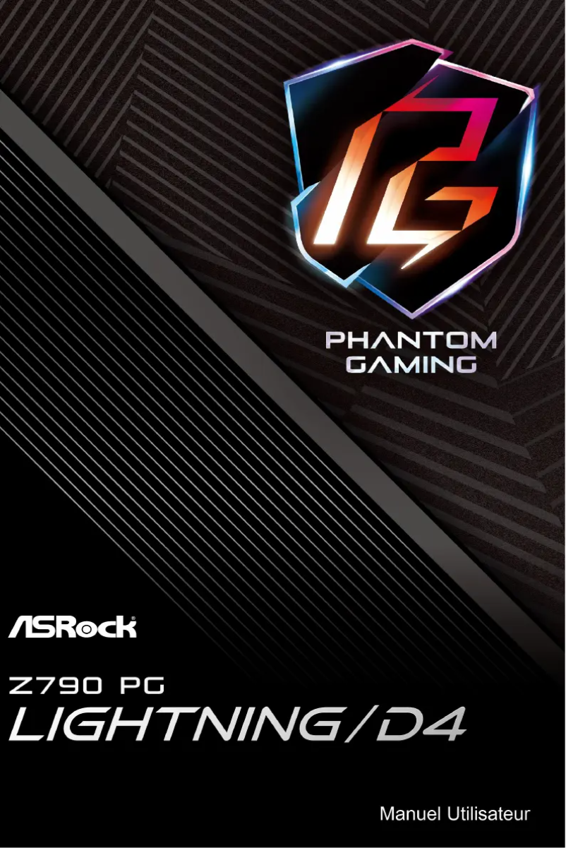 Page n°1 - Manuel utilisateur Asrock Z790 PG Lightning/D4
