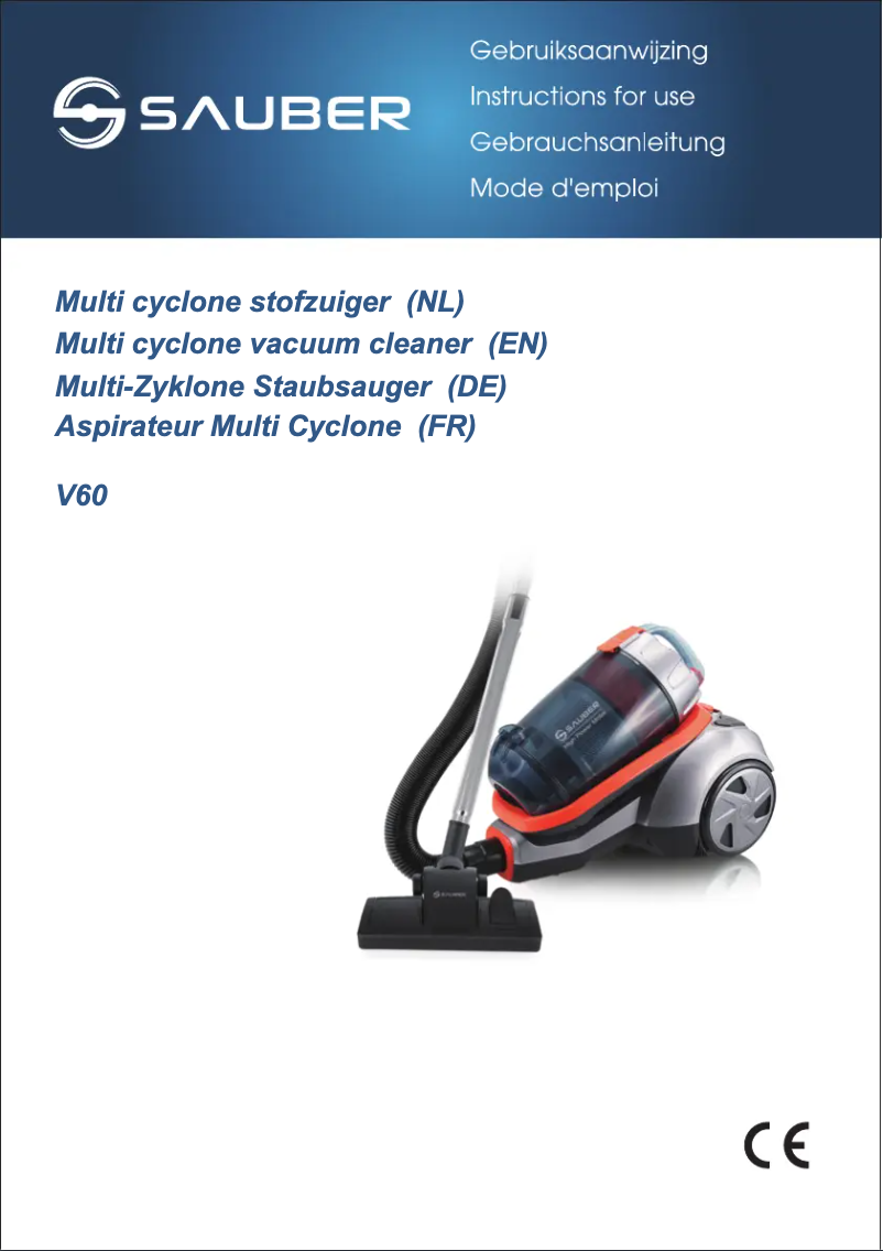 Image de la première page du manuel de l'appareil V60