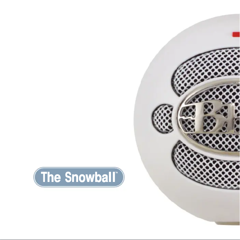Page n°1 - Manuel utilisateur Logitech Snowball