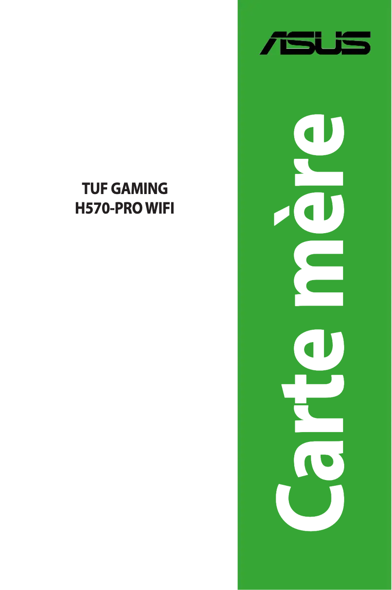 Page n°1 - Manuel utilisateur Asus TUF Gaming H570-Pro WIFI