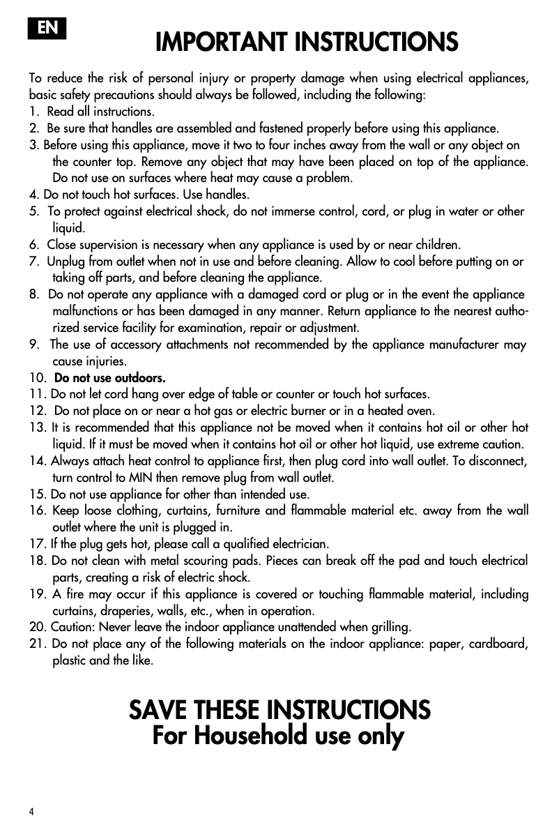 Page 1 de la notice Manuel d'utilisation et d'entretien DeLonghi BG45