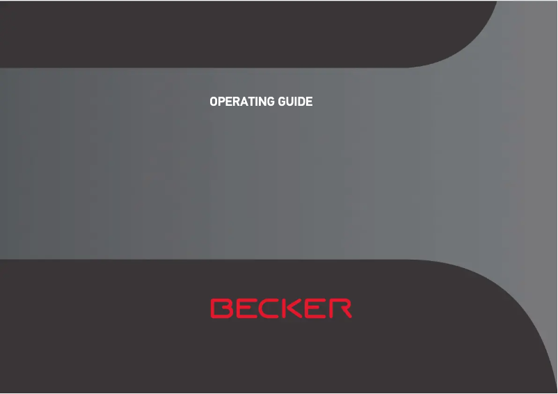 Página 1 del manual Manual de usuario Becker Ready 43 Traffic V2