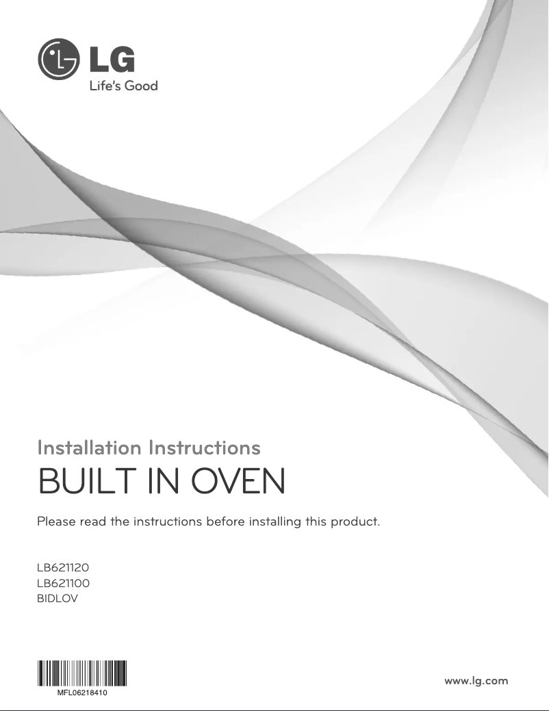 Page n°1 - Manuel utilisateur LG LB621120