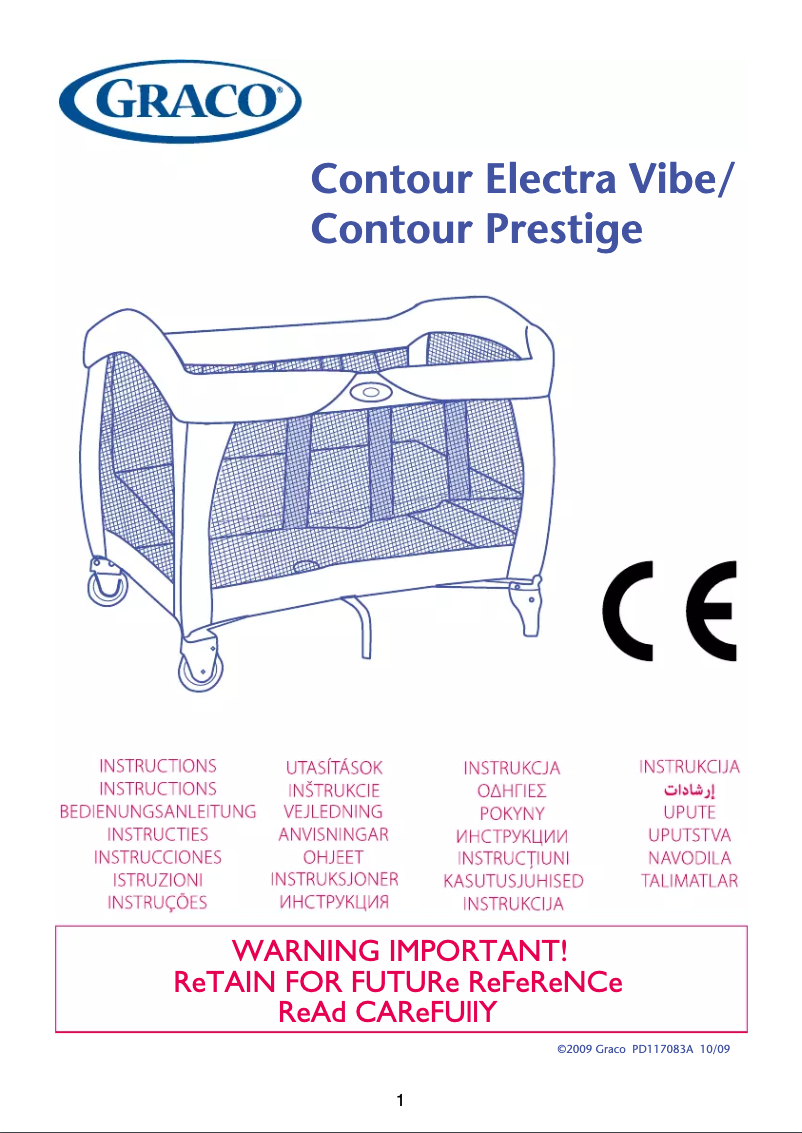 Image de la première page du manuel de l'appareil Contour Electra Vibe