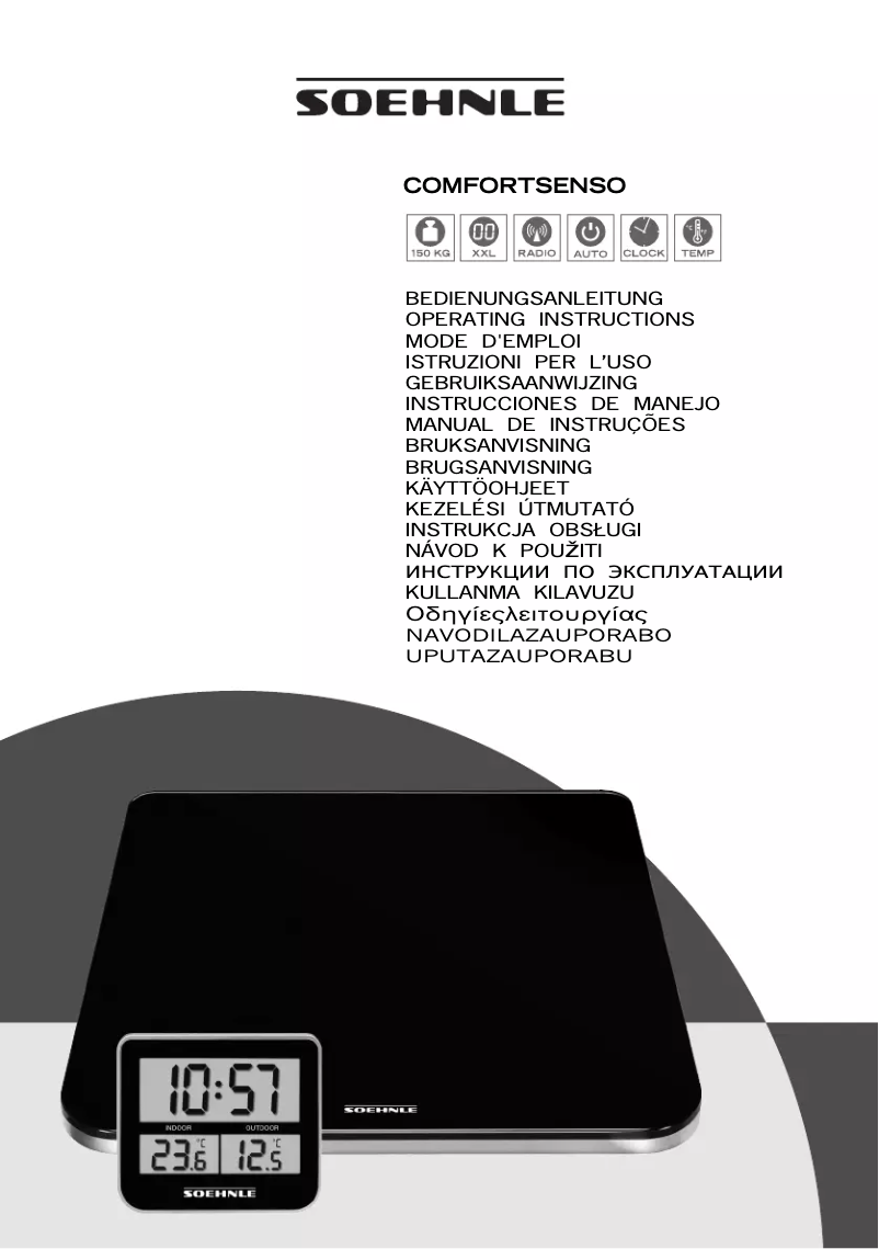 Image de la première page du manuel de l'appareil Comfort Senso 63310 1