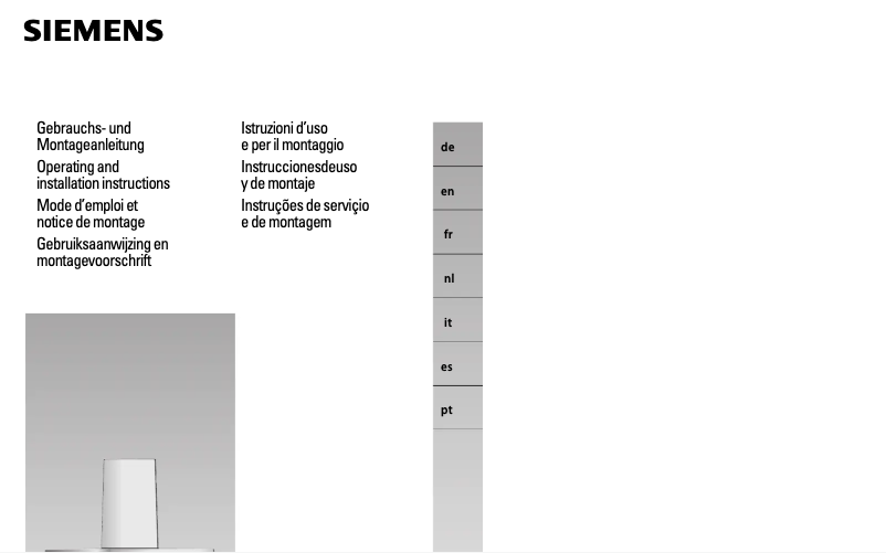 Página 1 del manual Manual de instrucciones Siemens LC958BB90