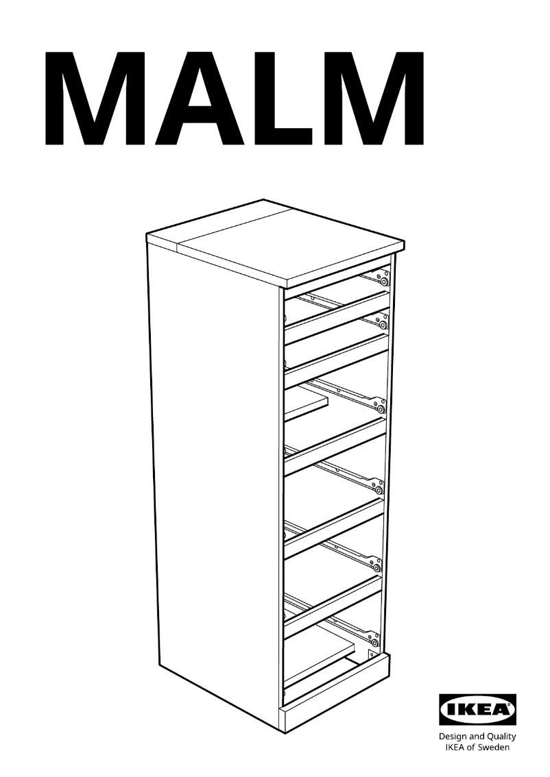 Page 1 de la notice Manuel utilisateur Ikea MALM 803.546.67