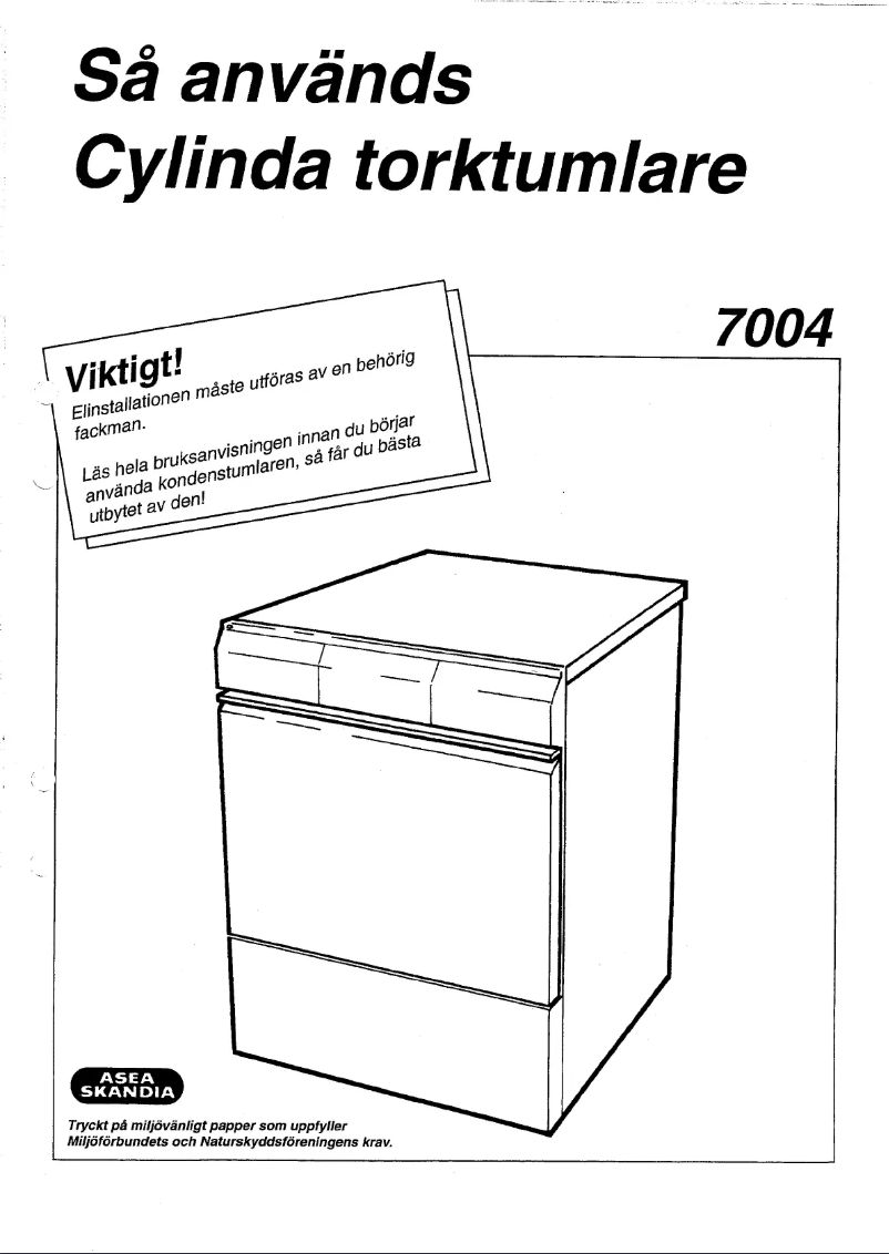 Image de la première page du manuel de l'appareil 7004