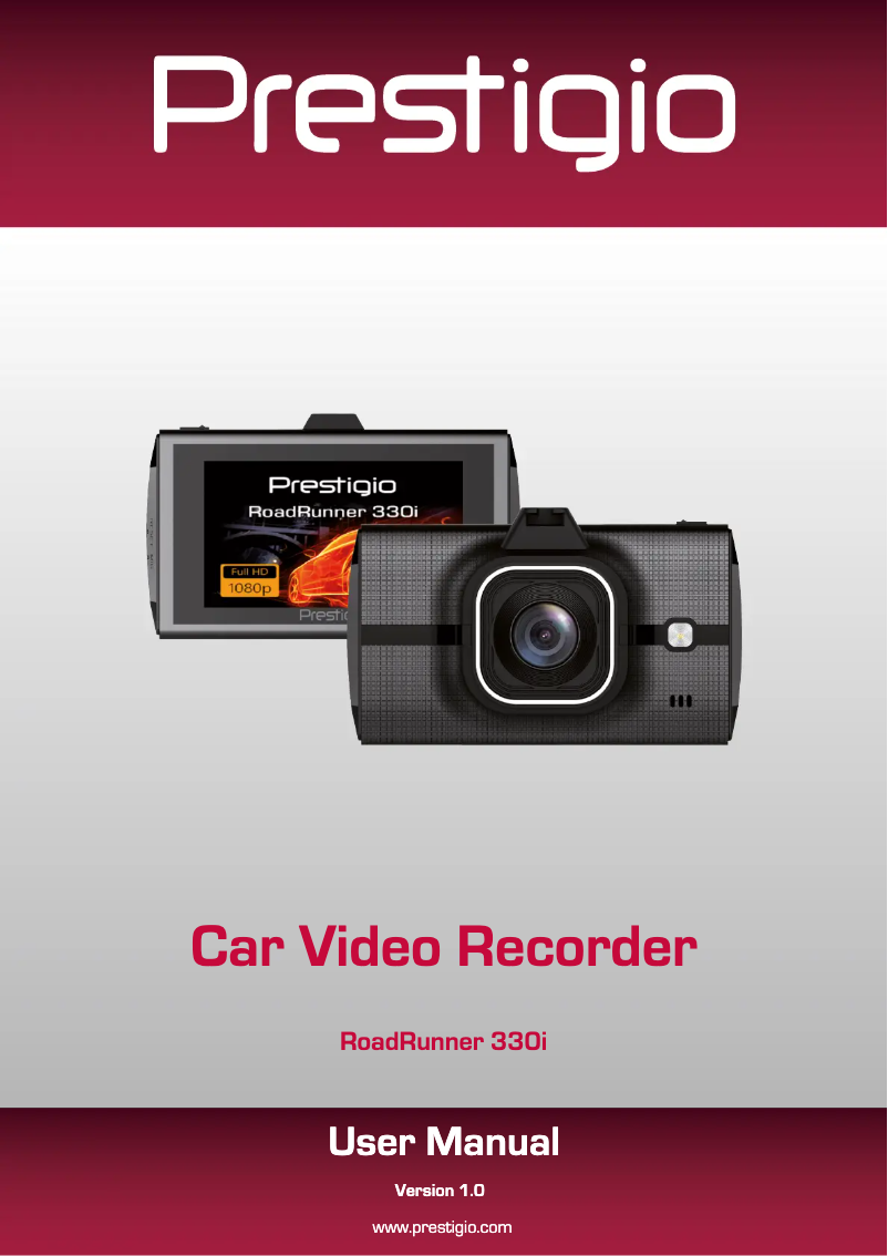 Page n°1 - Manuel utilisateur Prestigio RoadRunner 330i