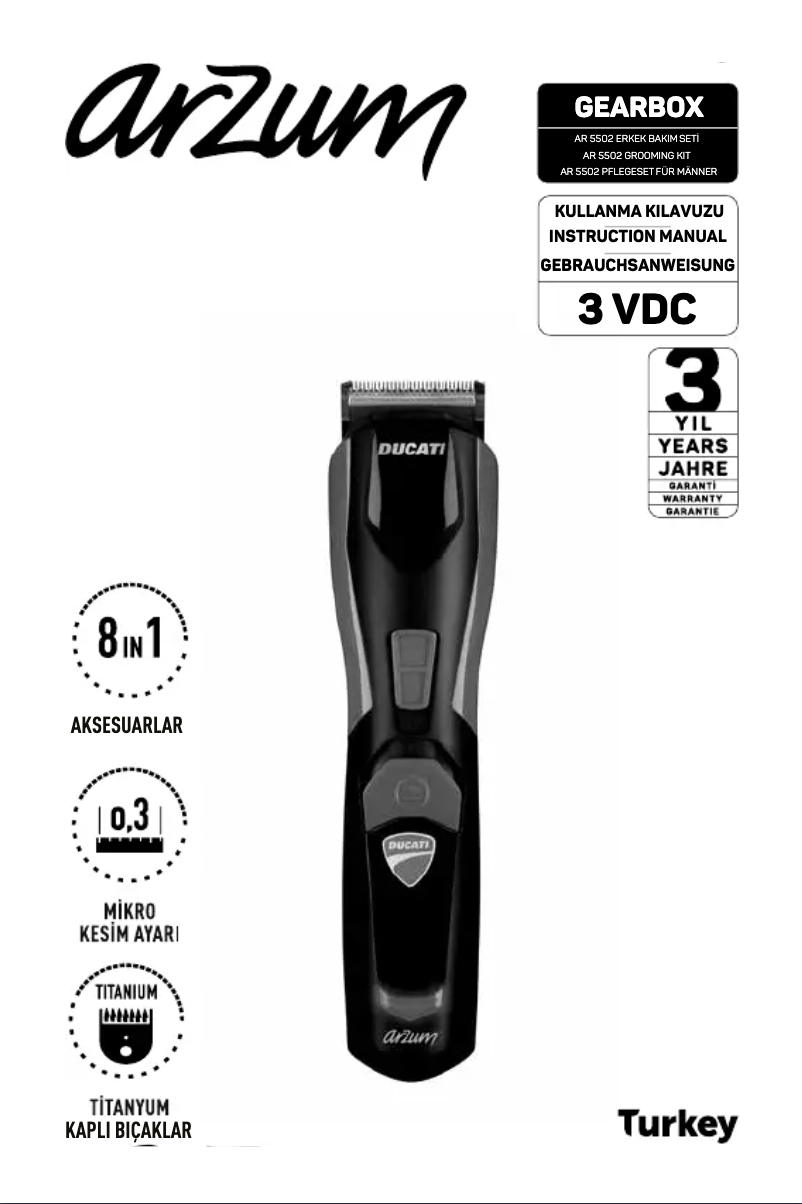 Image de la première page du manuel de l'appareil AR5502