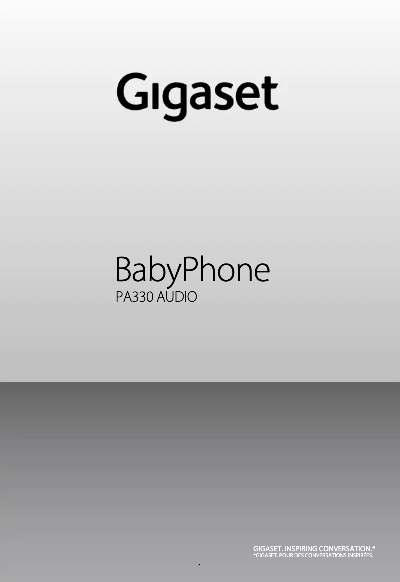 Page n°1 - Manuel utilisateur Gigaset PA330 Audio